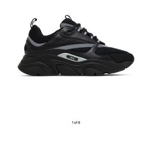 Dior Black and Gray Men's Sneakers